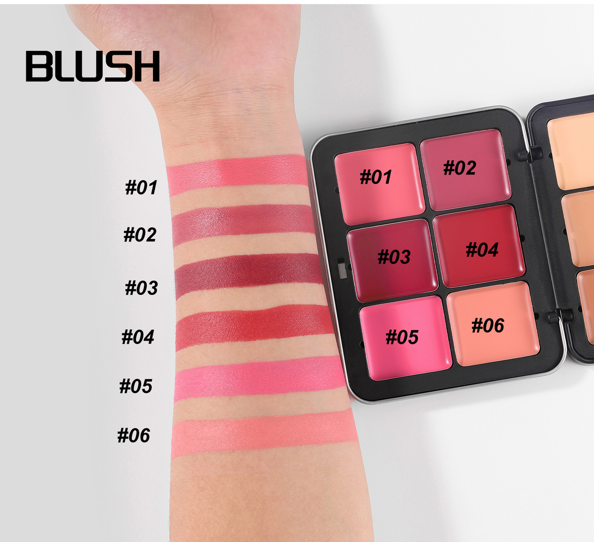 Six-color blush | Create an atmosphere makeup effect