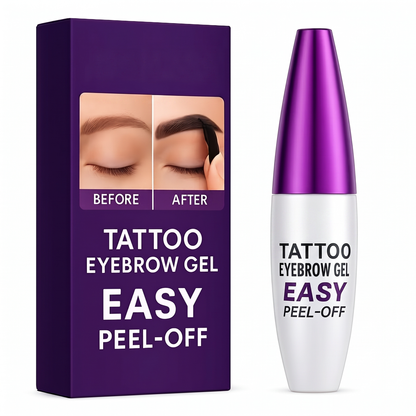 Tear-off tattoo eyebrow gel