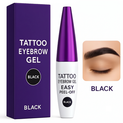 Tear-off tattoo eyebrow gel
