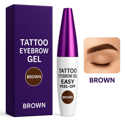 Tear-off tattoo eyebrow gel